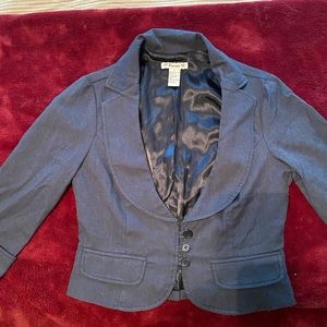Forever 21 Short blazer. Size small. Very dark gray/blackish in color.